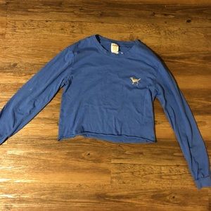 PINK sequin blue shirt